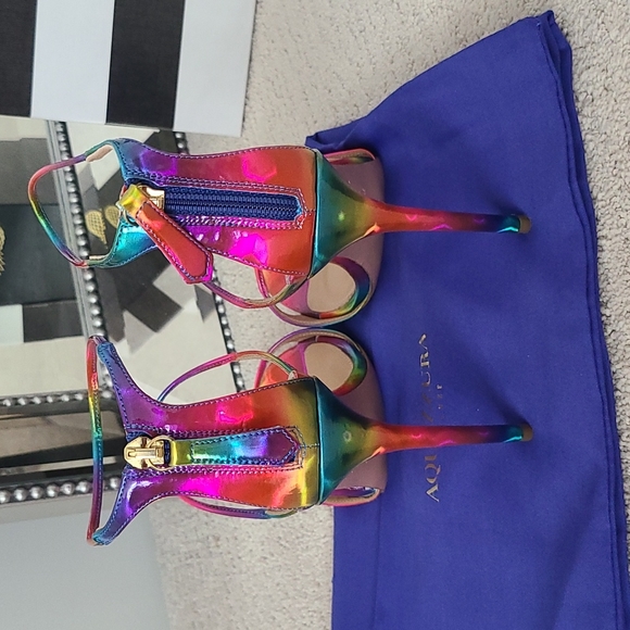 Aquazzura Firenze Minute Sandal Multicolor Heels NEW IN BOX!! - Picture 4 of 10